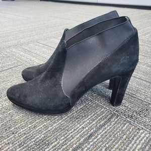 Vaneli Black Suede Ankle Boots